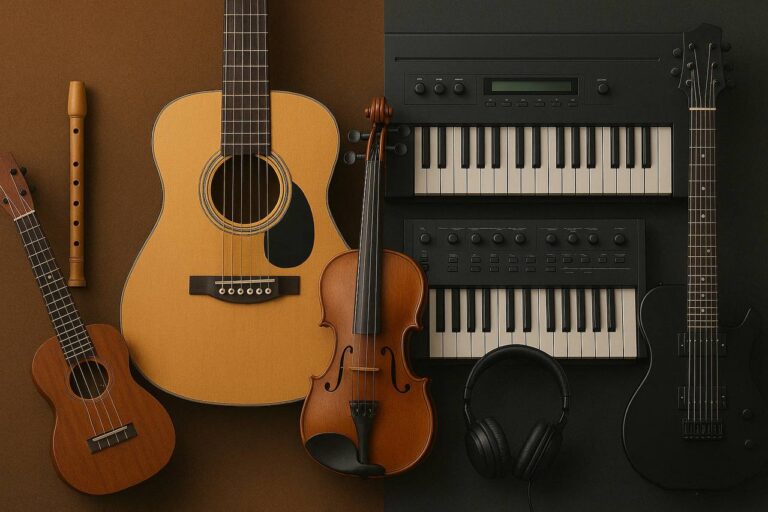 دیجیتال یا آکوستیک؟ راهنمای انتخاب بهترین ساز